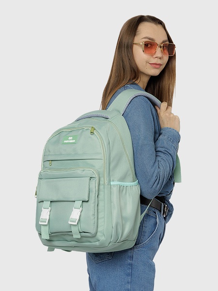 Жіночий спортивний рюкзак колір зелений ЦБ-00206998 SKT000882186 фото