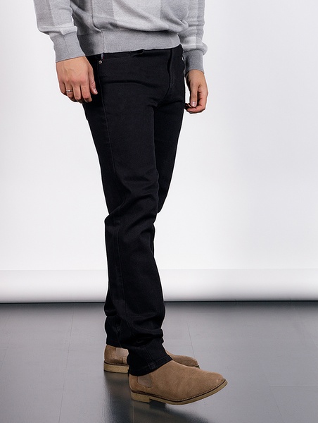 Чоловічі джинси регуляр 56 колір чорний ЦБ-00233728 SKT000942019 фото
