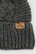 Комплект шапка-шарф на хлопчика 48-50 колір сірий ЦБ-00206092 SKT000879709 фото 2