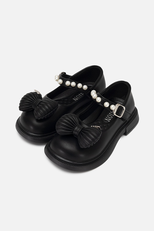 Туфлі на пласкій підошві для дівчинки 30 колір чорний ЦБ-00251090 SKT000995508 фото
