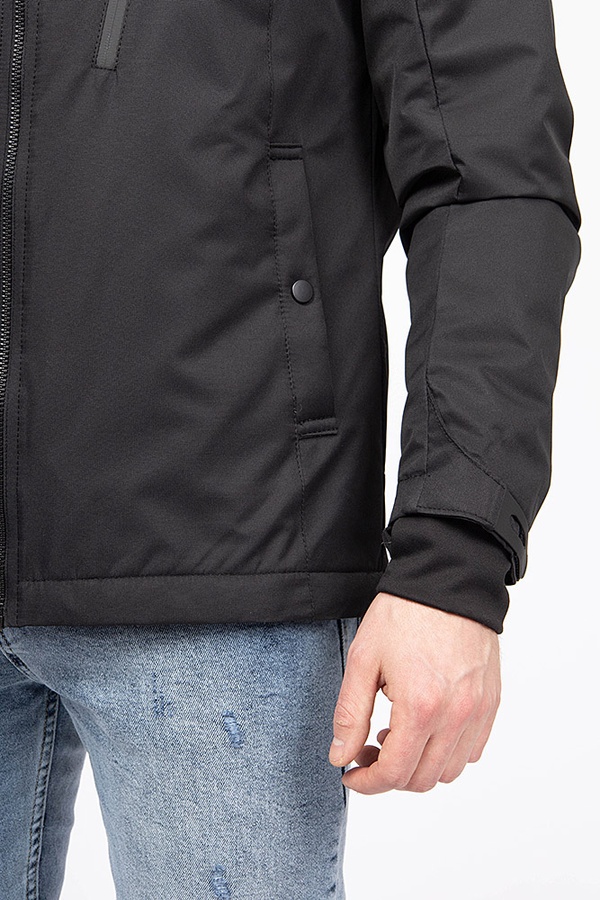 Куртка коротка чоловіча колір чорний ЦБ-00189066 SKT000839320 фото