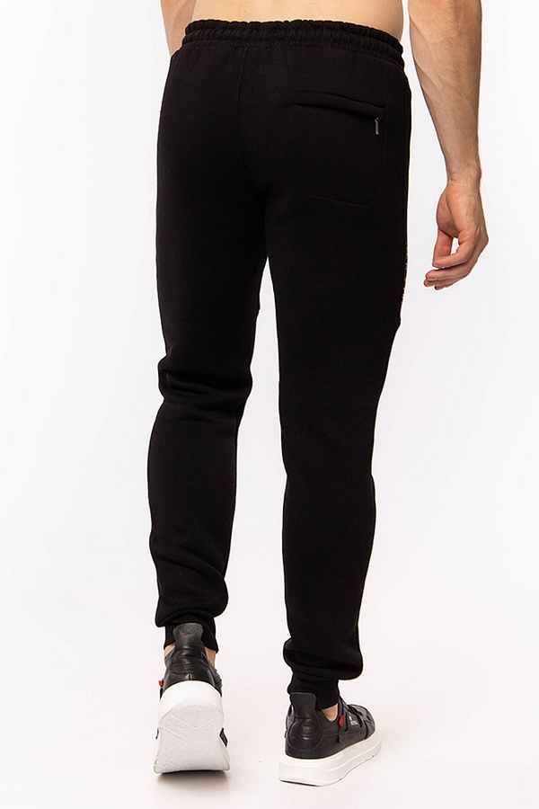 Мужские спортивные штаны цвет черный ЦБ-00198424 SKT000863775 фото