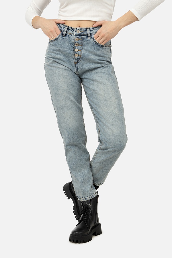 Жіночі джинси 38 колір блакитний ЦБ-00245361 SKT000981386 фото