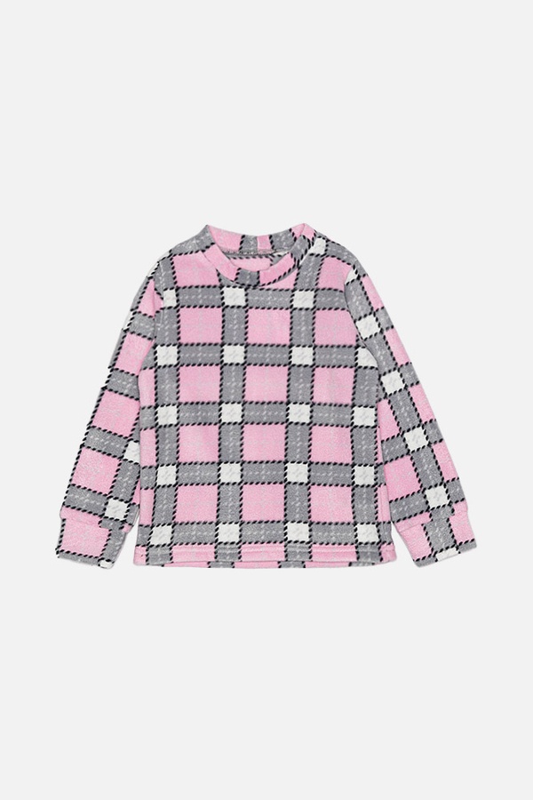 Піжама флісова для дівчинки 110 колір рожевий ЦБ-00209001 SKT000886100 фото