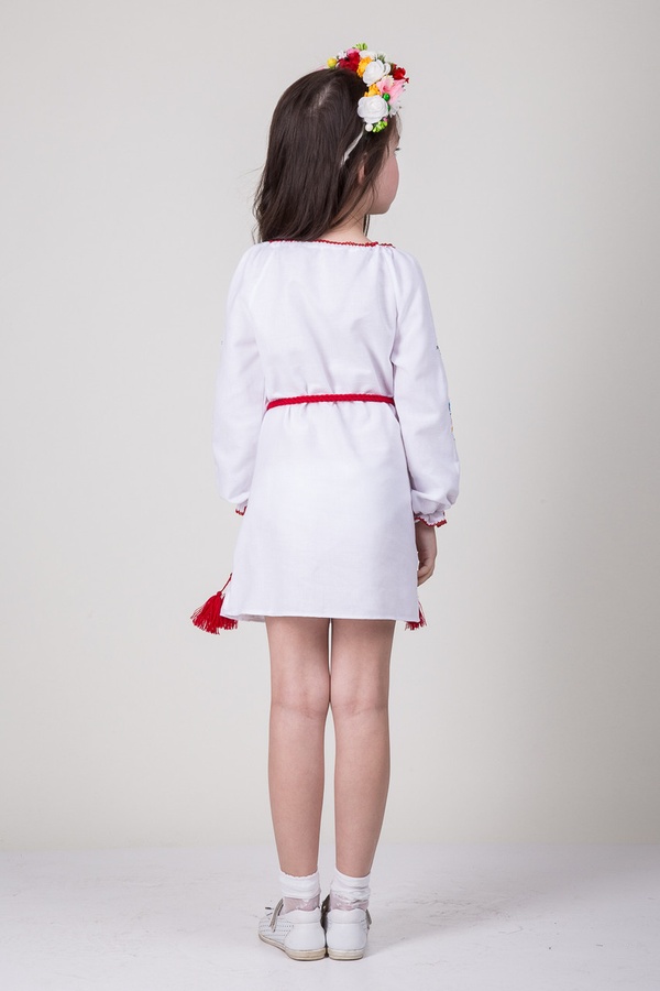 Сукня вишиванка 158 колір білий ЦБ-00104410 SKT000534555 фото