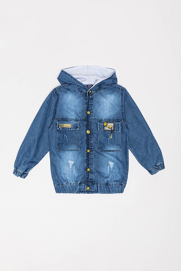 Джинсовая куртка для мальчика 116 цвет синий ЦБ-00188912 SKT000838963 фото