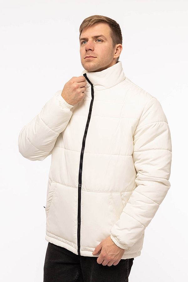 Чоловіча куртка 46 колір молочний ЦБ-00200330 SKT000868254 фото