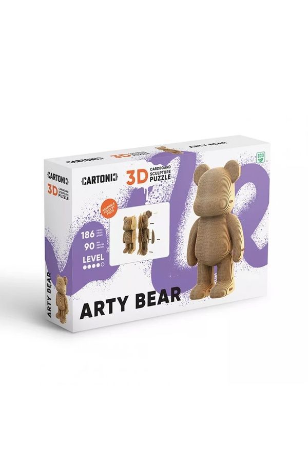 Картонный конструктор Cartonic 3D Puzzle ARTY BEAR Cartonic CARTARTBEAR ЦБ-00289955 фото