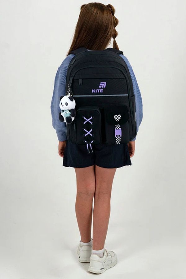 Рюкзак ортопедический школьный Kite Education Panda Love KITE K26-584M-2 ЦБ-00297750 фото
