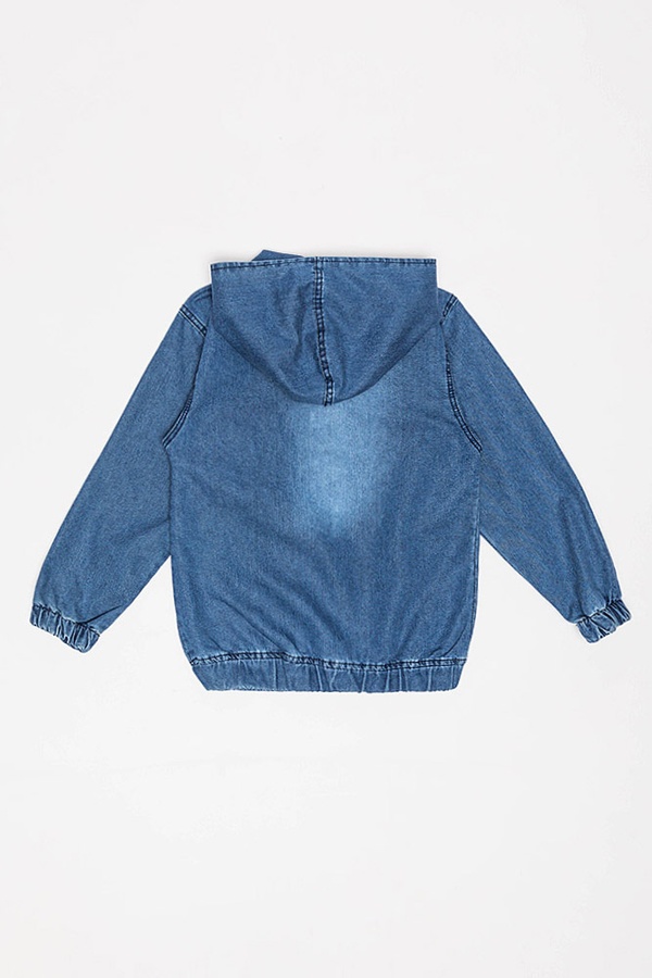 Джинсовая куртка для мальчика 116 цвет синий ЦБ-00188912 SKT000838963 фото