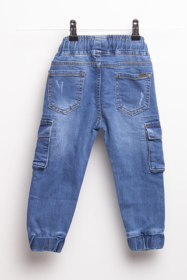 Джогеры джинсовые на мальчика 98 цвет синий ЦБ-00148235 SKT000508874 фото