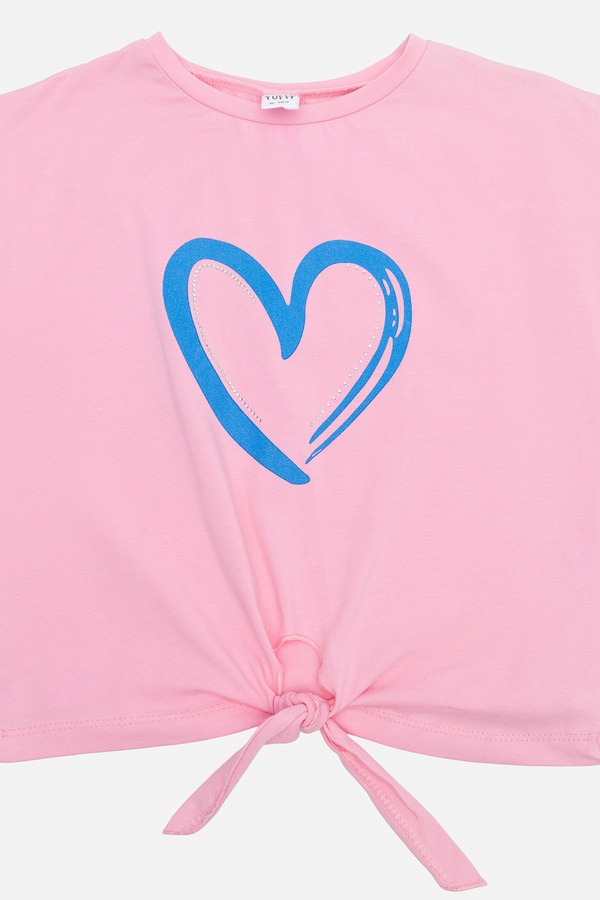 Костюм з шортами для дівчинки 116 колір рожевий ЦБ-00187898 SKT000836613 фото
