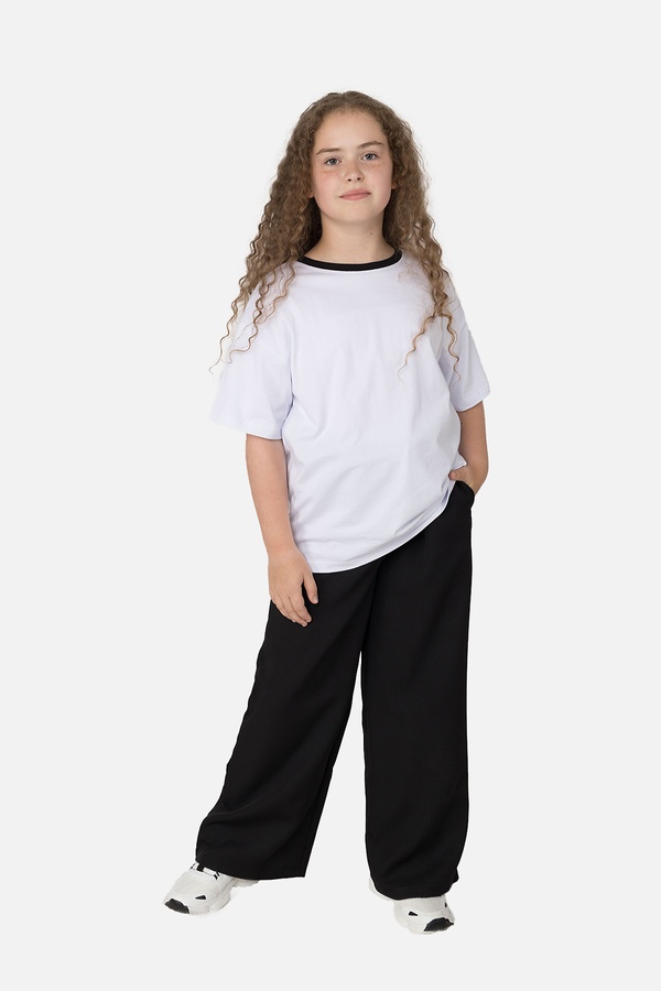 Штани для дівчинки 134 колір чорний ЦБ-00251260 SKT000996370 фото