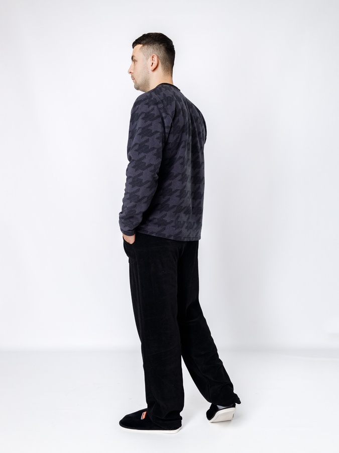 Чоловіча піжама 46 колір темно-сірий ЦБ-00234916 SKT000945033 фото