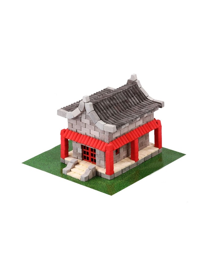 Керамічний конструктор з міні-цеглинок "Китайський будиночок", серія " Старе місто" колір різнокольоровий ЦБ-00149488 SKT000511787 фото
