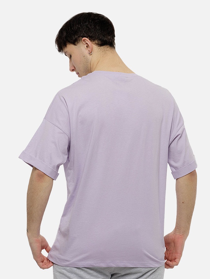 Мужская футболка оверсайз 48 цвет сиреневый ЦБ-00210817 SKT000890893 фото