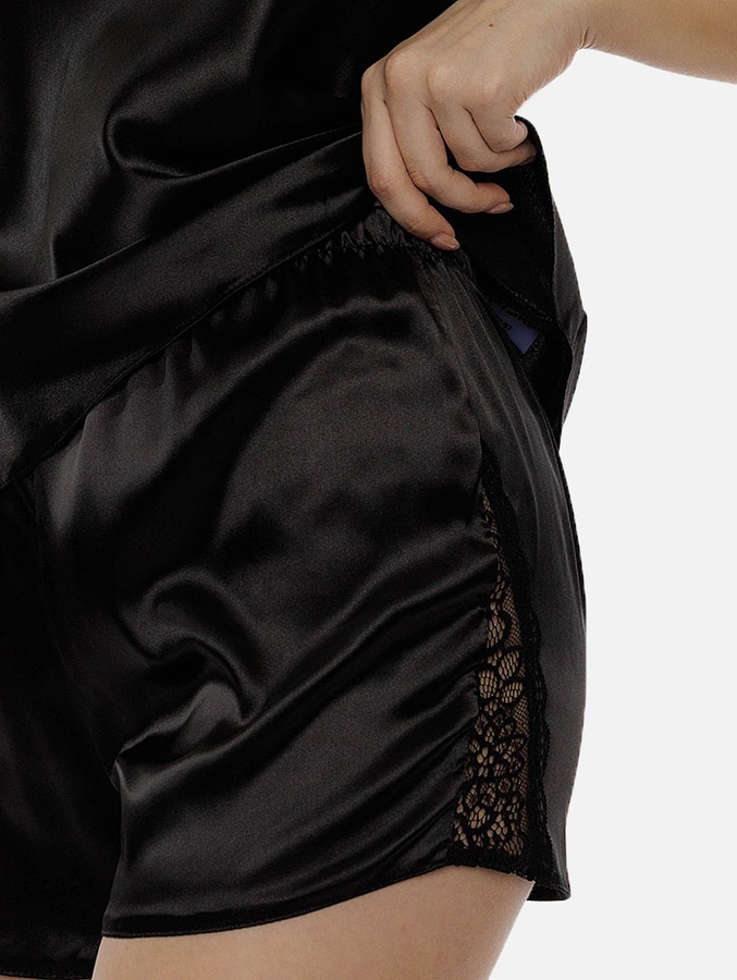 Жіноча піжама 50 колір чорний ЦБ-00209335 SKT000886569 фото