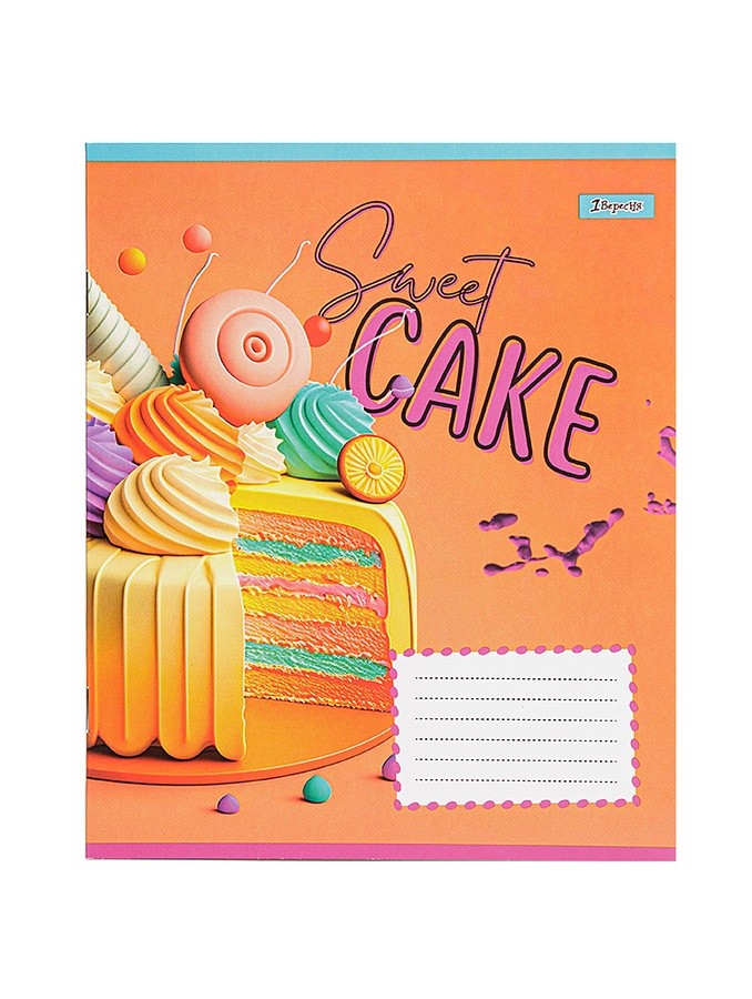 Тетрадь в клеточку 18 листов Sweet cake цвет разноцветный ЦБ-00222604 SKT000915645 фото