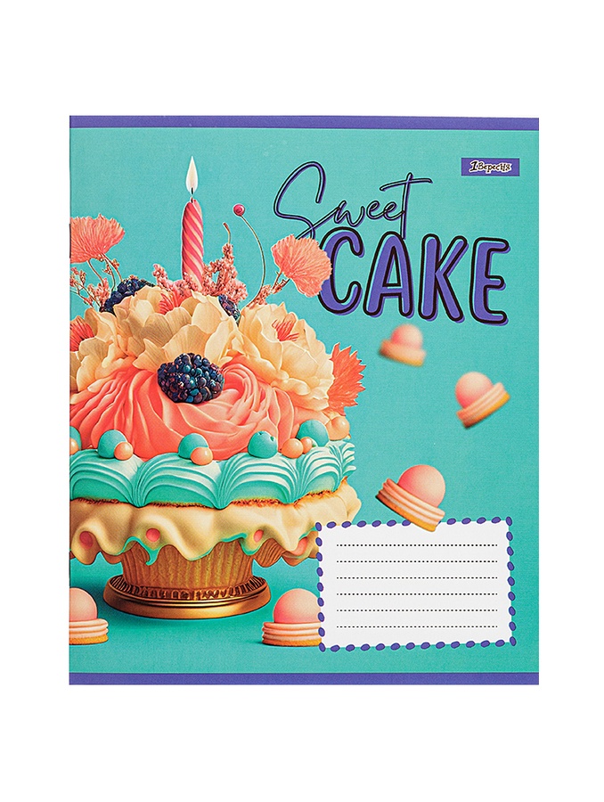 Зошит в клітинку 18 аркушів Sweet cake колір різнокольоровий ЦБ-00222604 SKT000915645 фото
