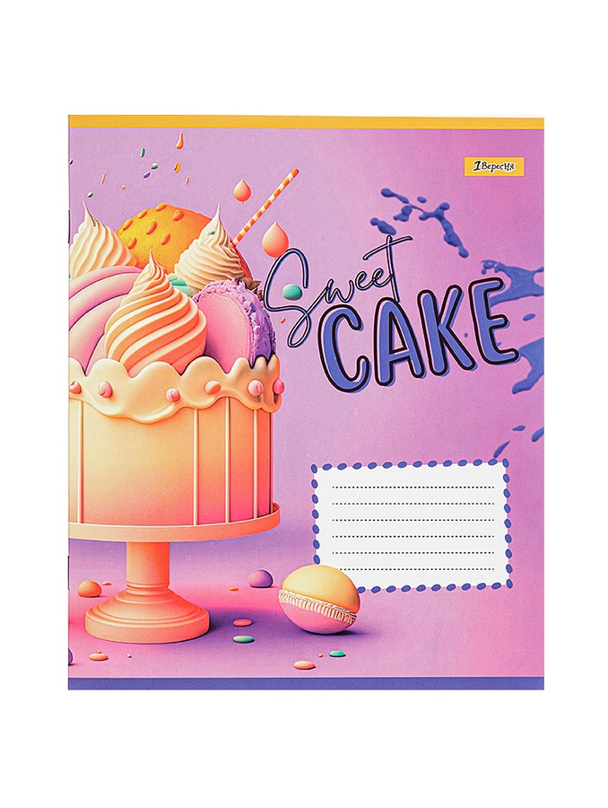 Зошит в клітинку 18 аркушів Sweet cake колір різнокольоровий ЦБ-00222604 SKT000915645 фото