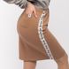 Женская юбка с лампасами 46 цвет бежевый ЦБ-00151641 SKT000517852 фото 4