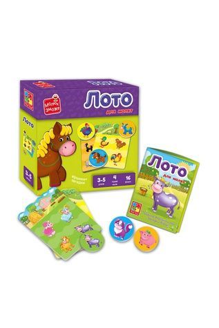 Развивающая игра Vladi Toys. Лото. "Ферма" Vladi Toys VT2100-08 ЦБ-00275749 фото