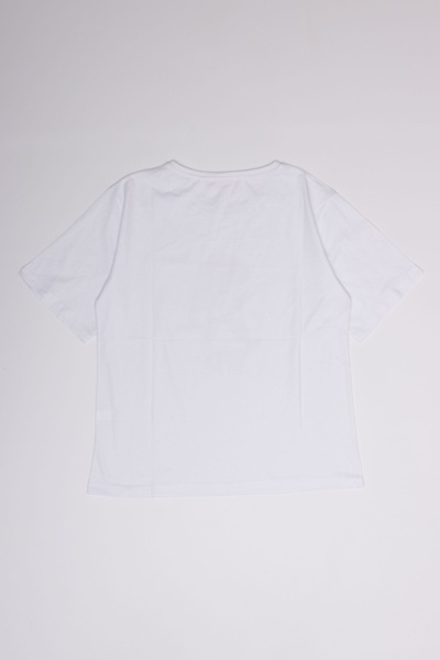 Жіноча футболка 44 колір білий ЦБ-00192393 SKT000848981 фото