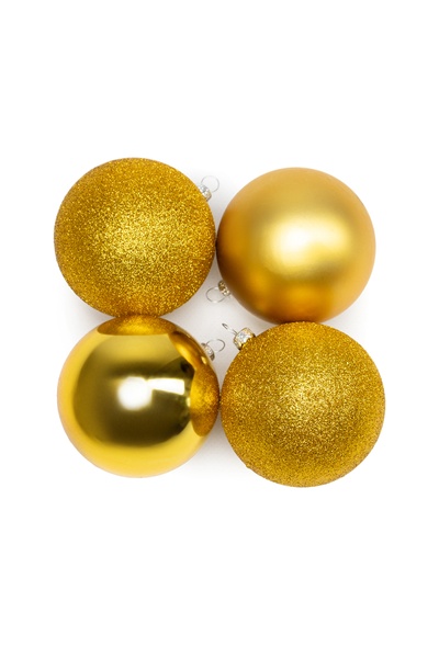 Набор шариков для елки цвет золотистый ЦБ-00238251 SKT000955822 фото