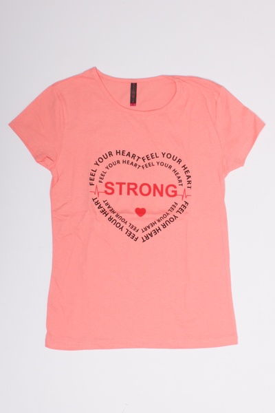 Жіноча футболка 48 колір рожевий ЦБ-00192014 SKT000847781 фото