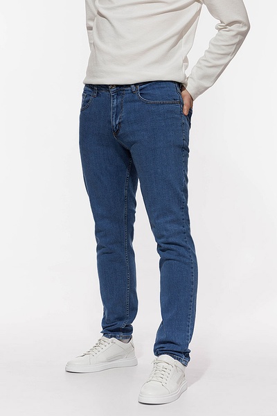 Мужские джинсы регуляр 48 цвет голубой ЦБ-00213564 SKT000893973 фото