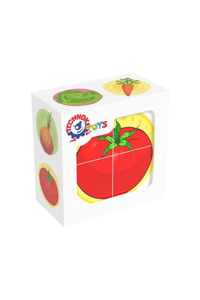 Кубики "Овочі" колір різнокольоровий ЦБ-00115730 SKT000445556 фото