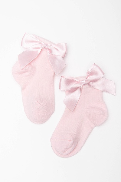 Шкарпетки з бантиком 20-21 колір світло-рожевий ЦБ-00194631 SKT000854982 фото