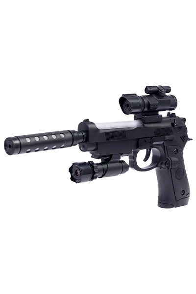 Пістолет світло-звуковий Beretta 92FS колір чорний ЦБ-00236720 SKT000952742 фото