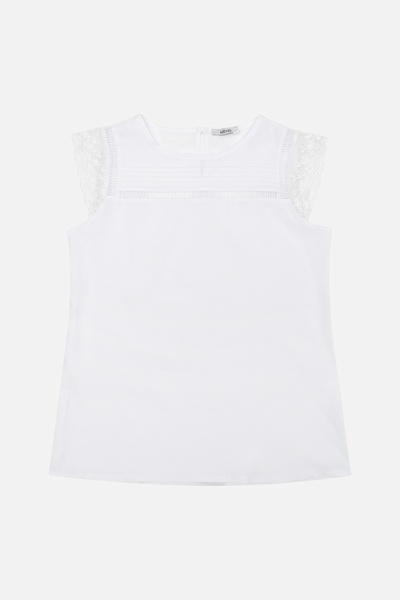 Блуза для дівчинки колір білий ЦБ-00196913 SKT000860160 фото