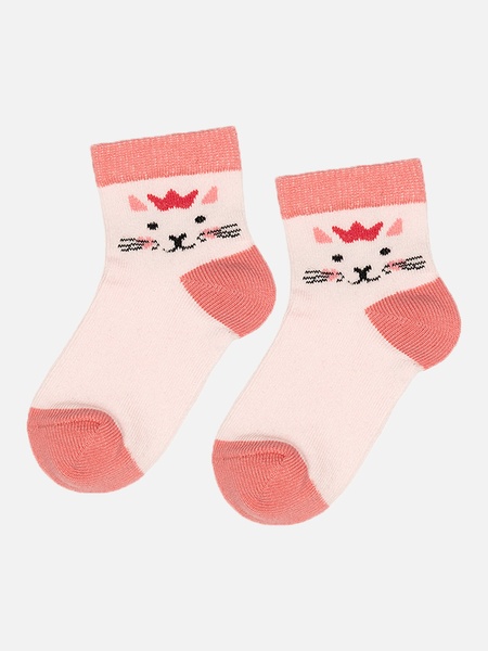 Шкарпетки для дівчинки 17-19 колір рожевий ЦБ-00228949 SKT000930885 фото