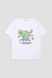 Футболка з коротким рукавом для хлопчика колір білий 134 ЦБ-00277105 фото 1