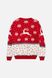 Новорічний джемпер для дівчинки 116 колір червоний ЦБ-00233904 SKT000942454 фото 3