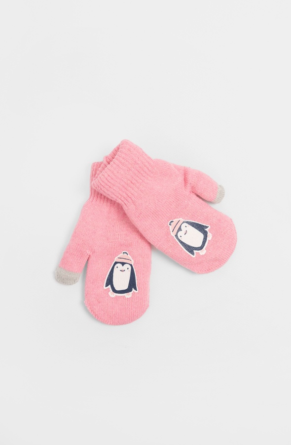 Перчатки для девочки 3 цвет розовый ЦБ-00230669 SKT000935365 фото