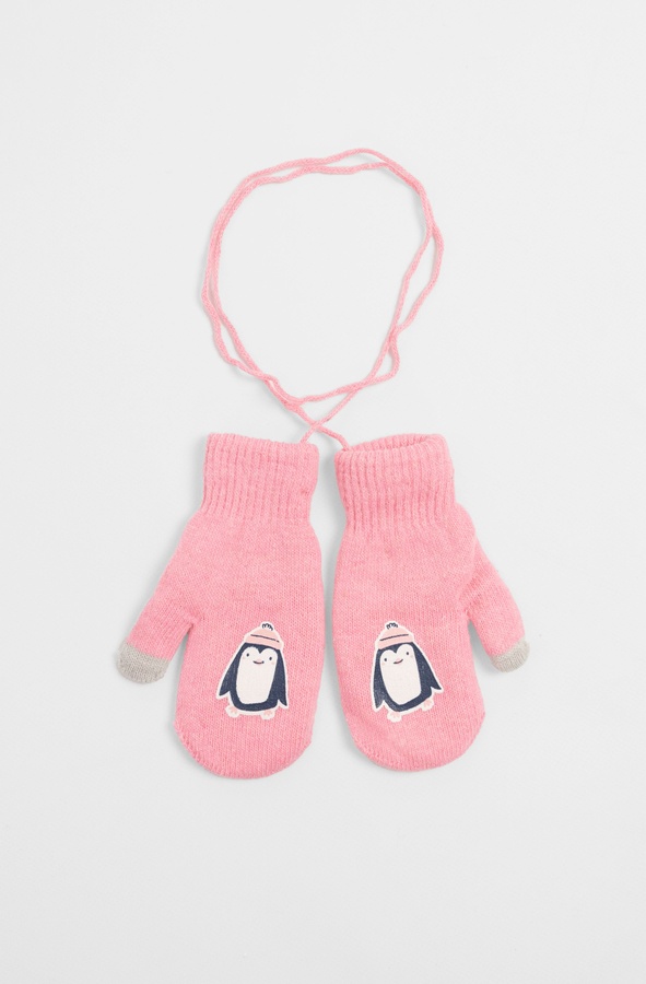 Перчатки для девочки 3 цвет розовый ЦБ-00230669 SKT000935365 фото