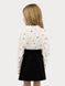 Блуза длинный рукав для девочки 116 цвет белый ЦБ-00222558 SKT000915559 фото 3