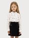 Блуза длинный рукав для девочки 116 цвет белый ЦБ-00222558 SKT000915559 фото 1