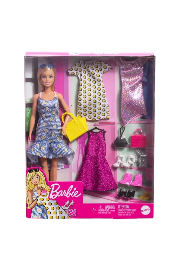 Лялька Barbie з нарядами колір різнокольоровий ЦБ-00250291 SKT000992857 фото