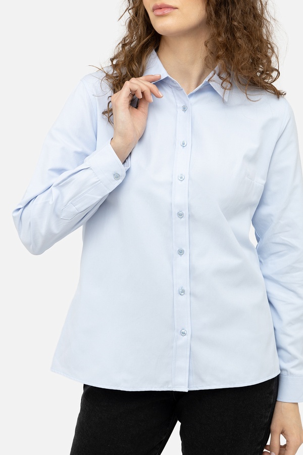 Жіноча сорочка 48 колір блакитний ЦБ-00242161 SKT000963736 фото