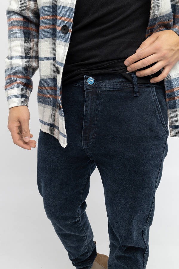 Чоловічі джинси мом 54 колір темно-синій ЦБ-00233100 SKT000940589 фото