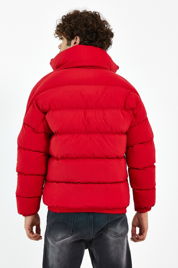 Куртка коротка чоловіча 48 колір червоний ЦБ-00173907 SKT000581737 фото