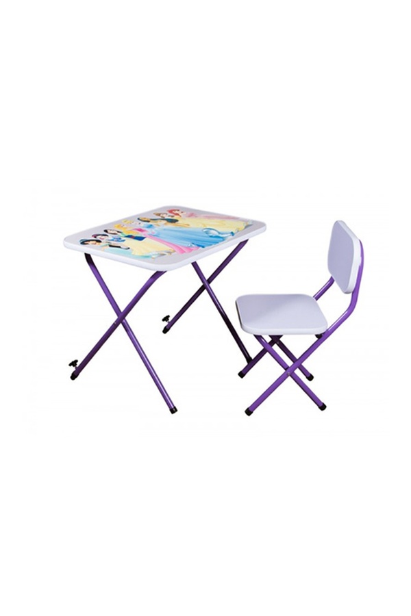 Парта со стульчиком "Принцессы" цвет фиолетовый 00-00246158 SKT000282425 фото