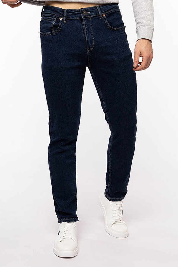 Чоловічі джинси 46 колір темно-синій ЦБ-00200688 SKT000869022 фото