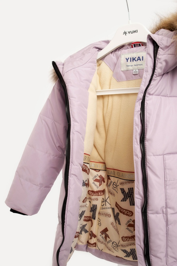 Куртка для девочки 104 цвет сиреневый ЦБ-00221474