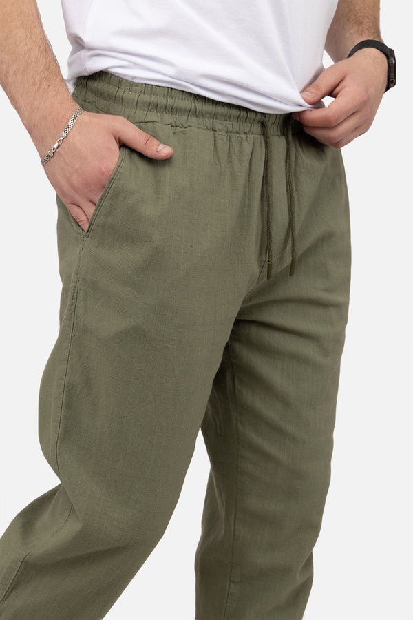 Мужские прямые брюки 44 цвет хаки ЦБ-00249854 SKT000992019 фото