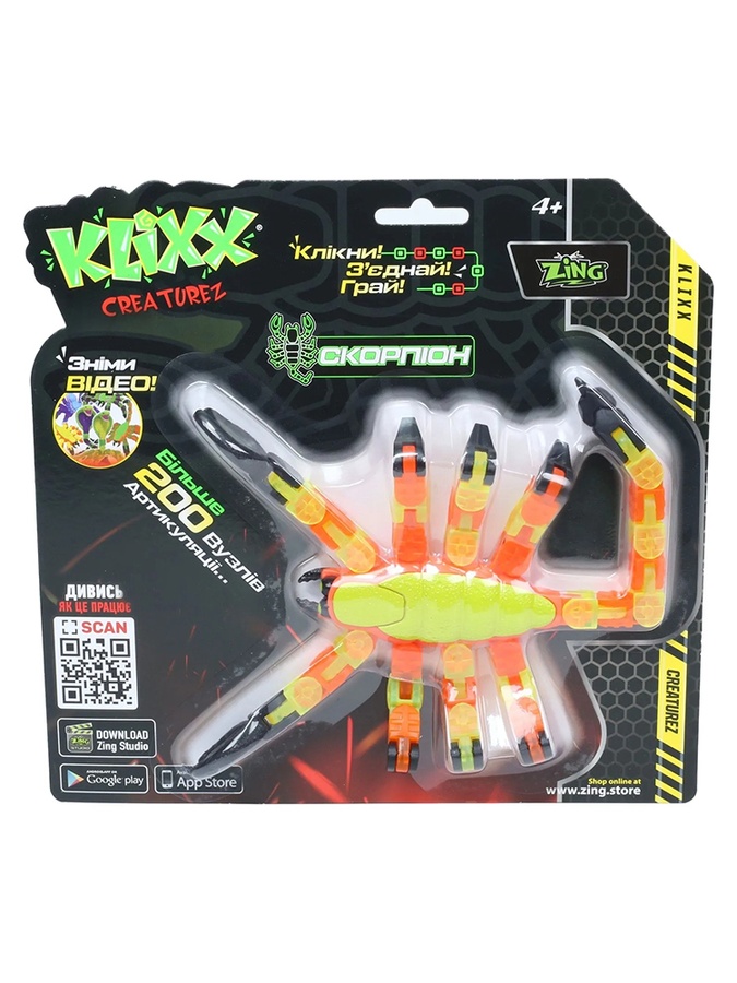 Игрушка Klixx Creaturez - Fidget Скорпион цвет разноцветный ЦБ-00230344 SKT000934397 фото
